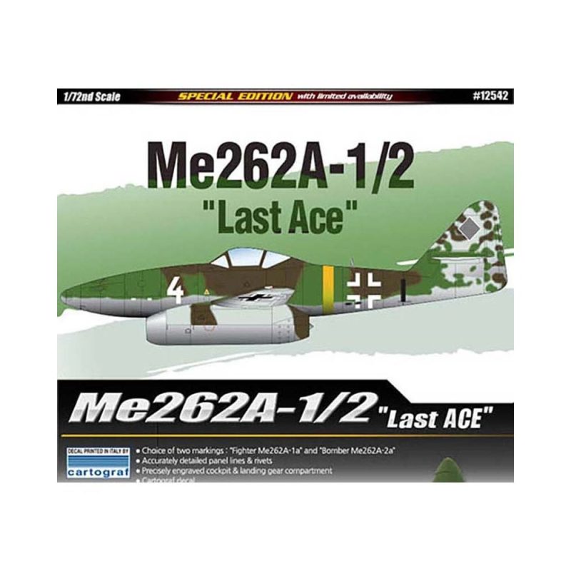 Academy Me 262A-1/2 Last Ace Limited Edition (1/72) 12542