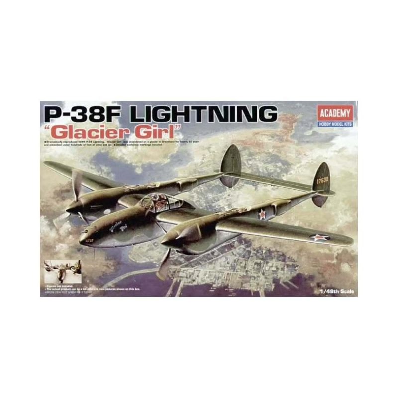 Academy P-38F Lightning "Glacier Girl" (1/48) 12208 Academy P-38F Lightning "Glacier Girl" (1/48) 12208