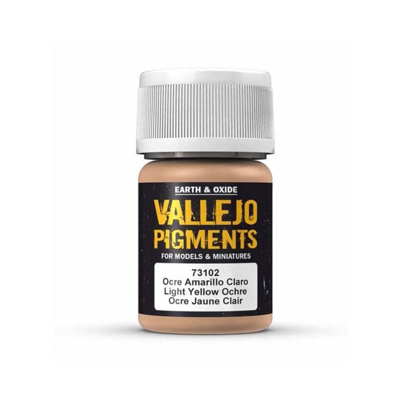 Vallejo Pigment Light Yellow Ocre (35ml) 73.102 Vallejo Pigment Light Yellow Ocre (35ml) 73.102