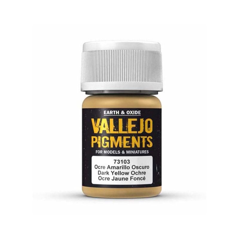 Vallejo Pigment Dark Yellow Ocre (35ml) 73.103 Vallejo Pigment Dark Yellow Ocre (35ml) 73.103