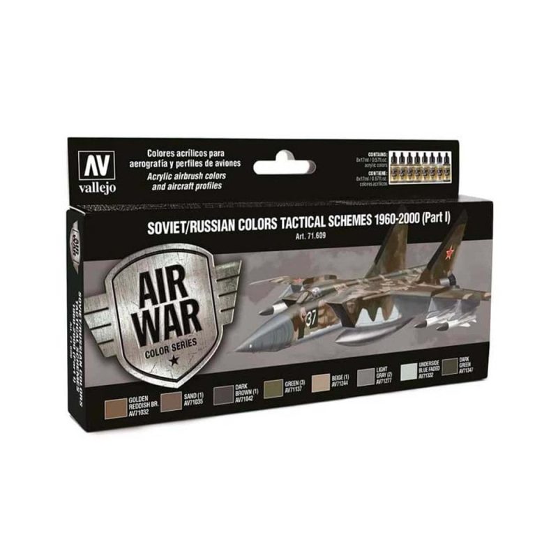 Vallejo Model Air Paint Set Soviet Schemes Pt.I 1960-20  71.609