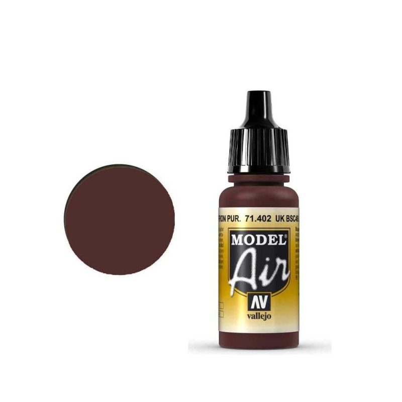 Vallejo Model Air - UK BSC 49 Light Purple Brown (18ml) 71.402 Vallejo Model Air - UK BSC 49 Light Purple Brown (18ml) 71.402