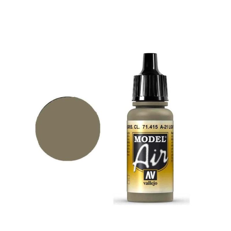 Vallejo Model Air - A-21 Light Greyish Brown (18ml) 71.415 Vallejo Model Air - A-21 Light Greyish Brown (18ml) 71.415