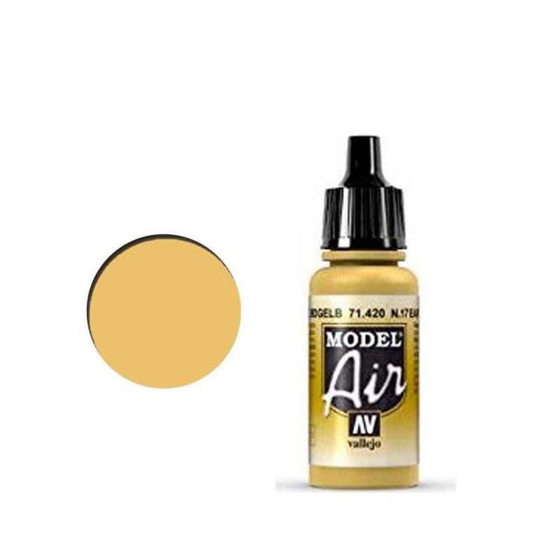 Vallejo Model Air - N 17 Earth Yellow (18ml) 71.420 Vallejo Model Air - N 17 Earth Yellow (18ml) 71.420