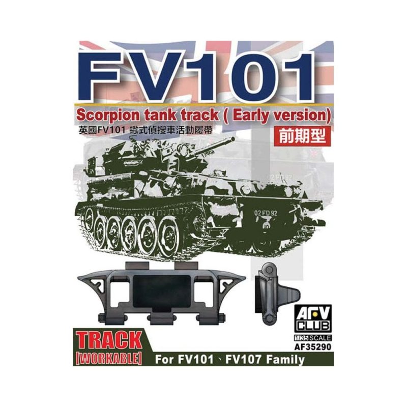 AFV Club FV101 Scorpion Workable Track (Early) (1/35) AF35290 AFV Club FV101 Scorpion Workable Track (Early) (1/35) AF35290