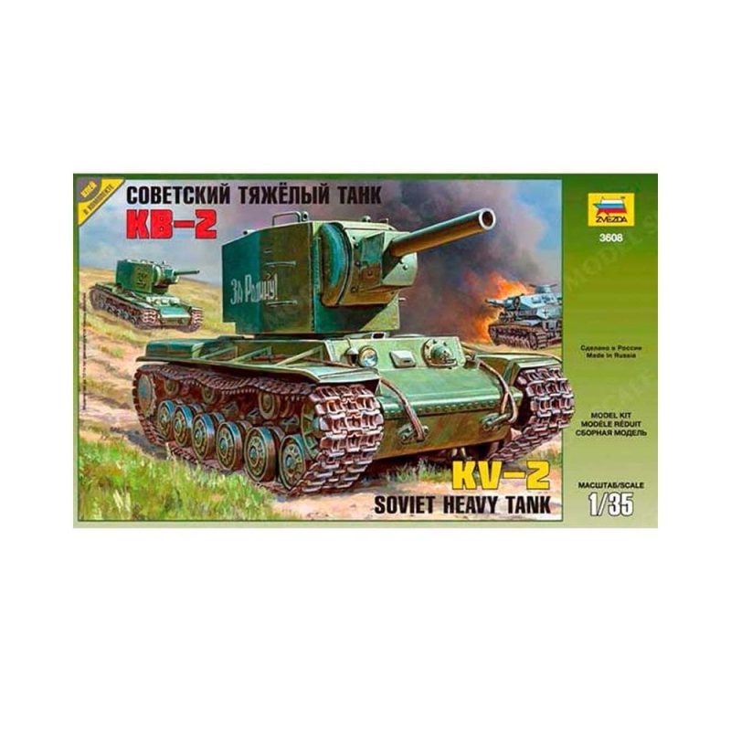 Zvezda Soviet Heavy Tank KV-2 (1/35) 3608 Zvezda Soviet Heavy Tank KV-2 (1/35) 3608