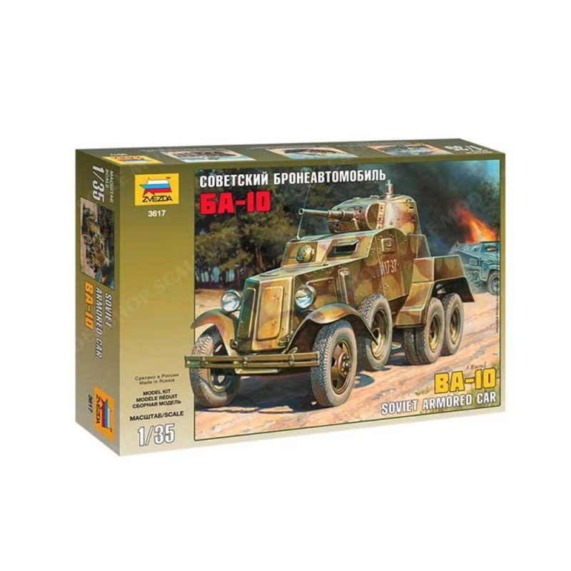 Zvezda BA-10 Soviet Armored Car (1/35) 3617 Zvezda BA-10 Soviet Armored Car (1/35) 3617