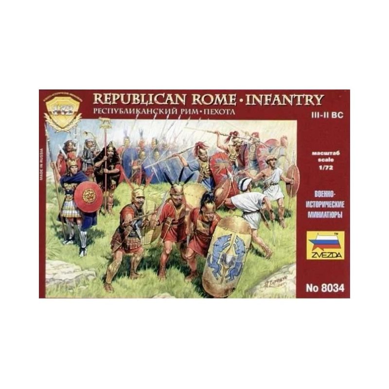 Zvezda Republican Rome. Infantry III-I B.C. (1/72) 8034 Zvezda Republican Rome. Infantry III-I B.C. (1/72) 8034