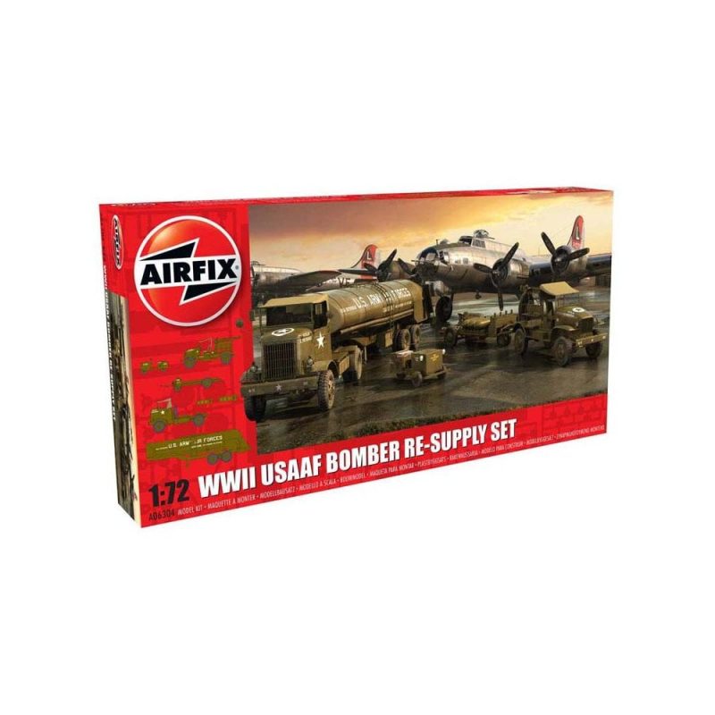 Airfix USAAF 8th Air Force Bomber Resupply Set (1/72) A06304 Airfix USAAF 8th Air Force Bomber Resupply Set (1/72) A06304