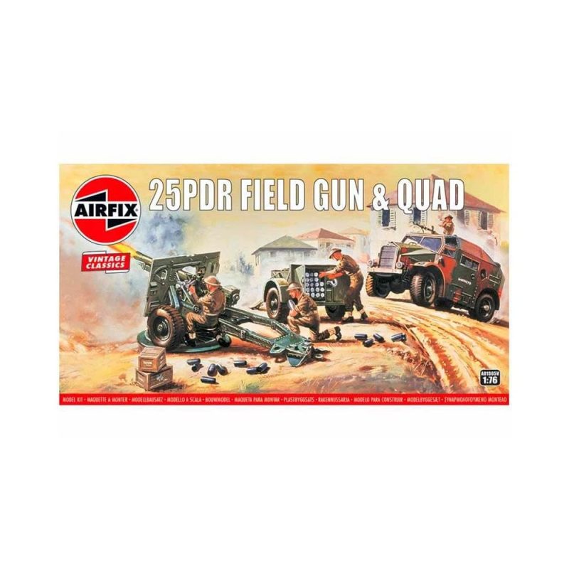 Airfix 25PDR Field Gun & Quad (1/76) A01305V Airfix 25PDR Field Gun & Quad (1/76) A01305V