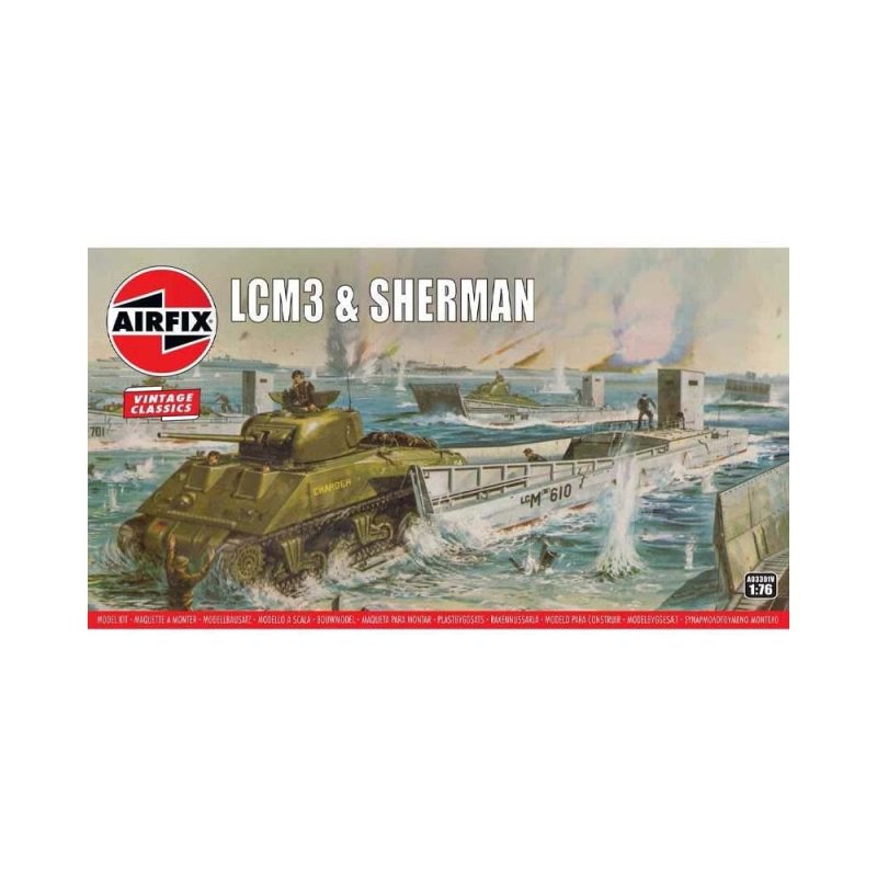 Airfix LCM3 & Sherman (1/76) A03301V Airfix LCM3 & Sherman (1/76) A03301V