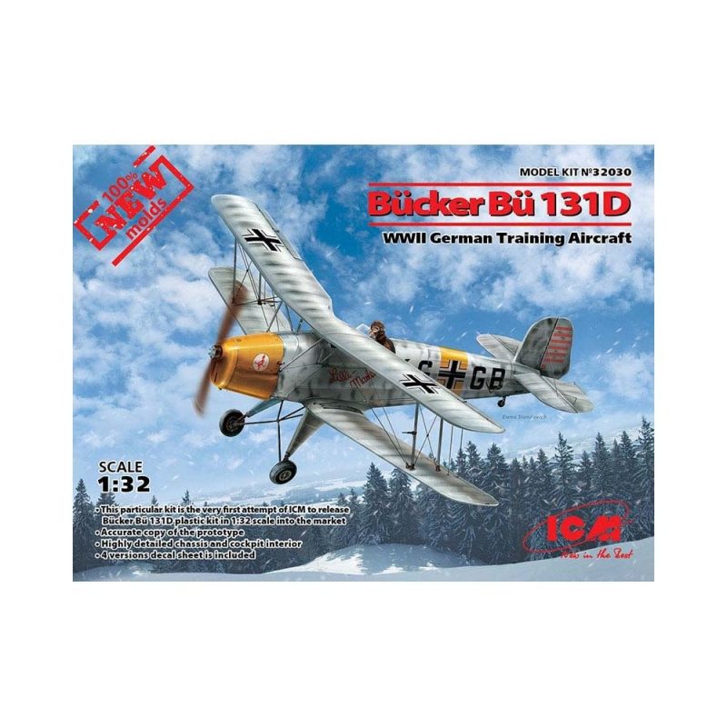 1/32 B cker B 131D WWII German Training Aircraft ICM 32030 1/32 B cker B 131D WWII German Training Aircraft ICM 32030