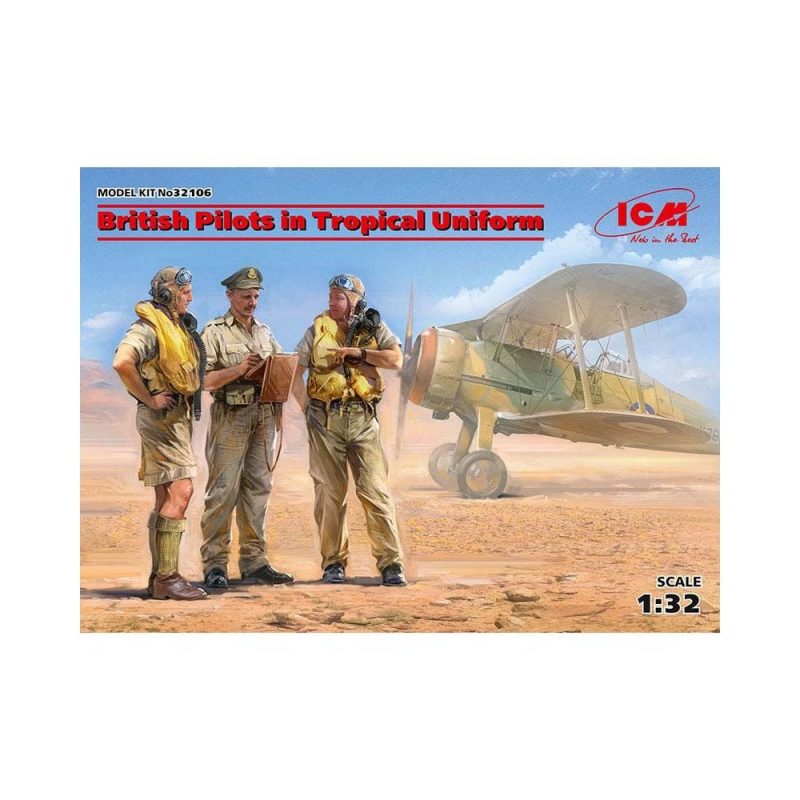 1/32 British Pilots - Tropical Uniform(1939-1943) ICM 32106 1/32 British Pilots - Tropical Uniform(1939-1943) ICM 32106