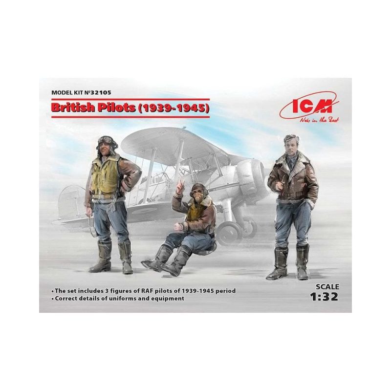 1/32 British Pilots (1939-1945) ICM 32105 1/32 British Pilots (1939-1945) ICM 32105