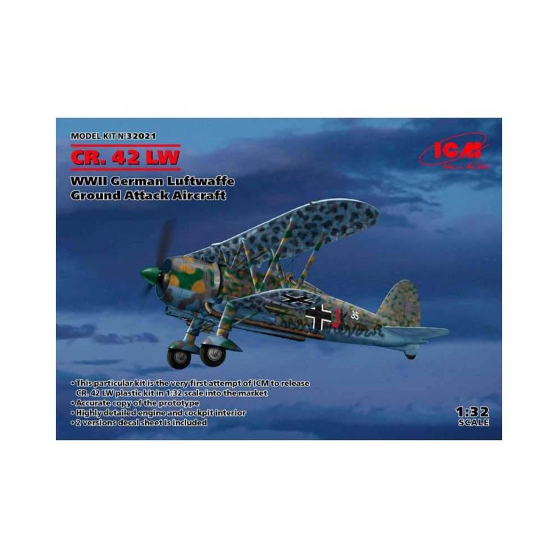 1/32 CR. 42 LW WWII German Luftwaffe ICM 32021 1/32 CR. 42 LW WWII German Luftwaffe ICM 32021