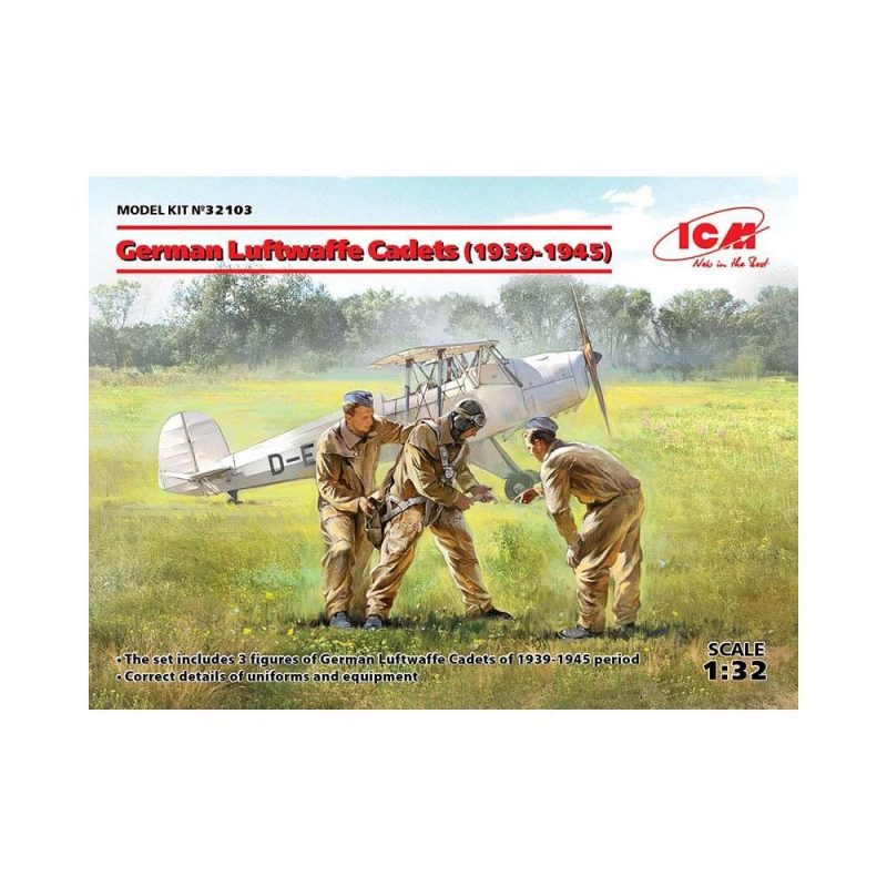 1/32 German Luftwaffe Cadets (1939-1945) ICM 32103 1/32 German Luftwaffe Cadets (1939-1945) ICM 32103