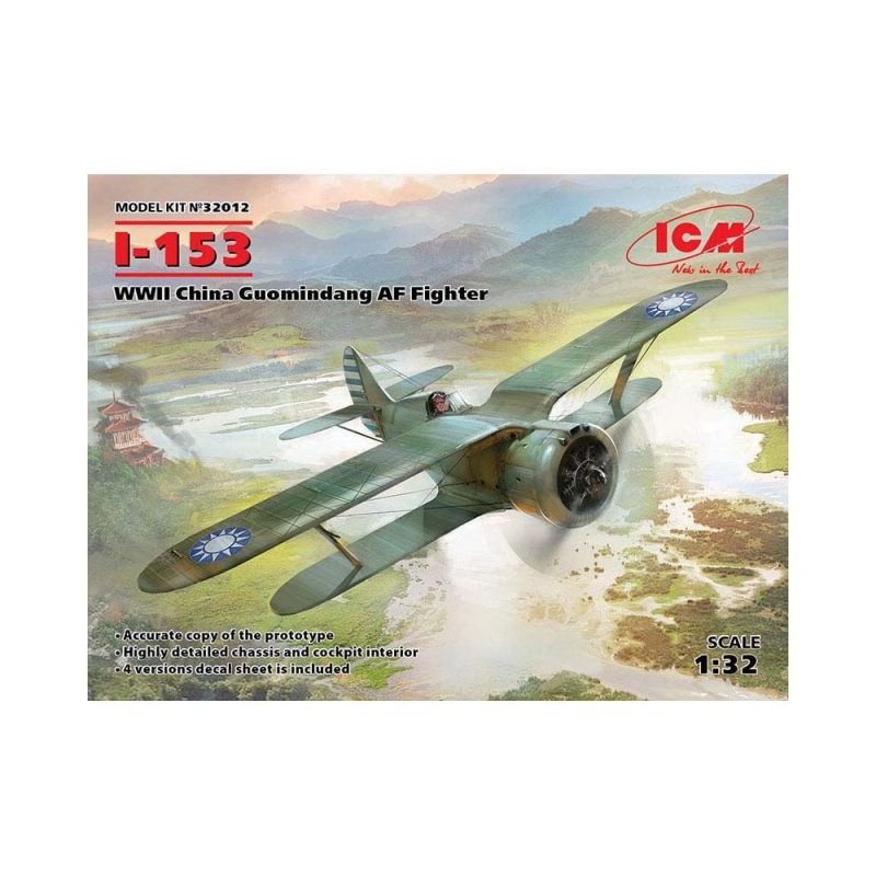 1/32 I-153 China Guomindang AF Fighter ICM 32012 1/32 I-153 China Guomindang AF Fighter ICM 32012