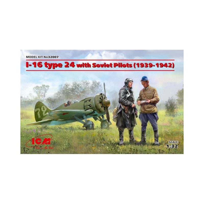 1/32 I-16 type 24 W/ Soviet Pilots (1939-1942) ICM 32007 1/32 I-16 type 24 W/ Soviet Pilots (1939-1942) ICM 32007
