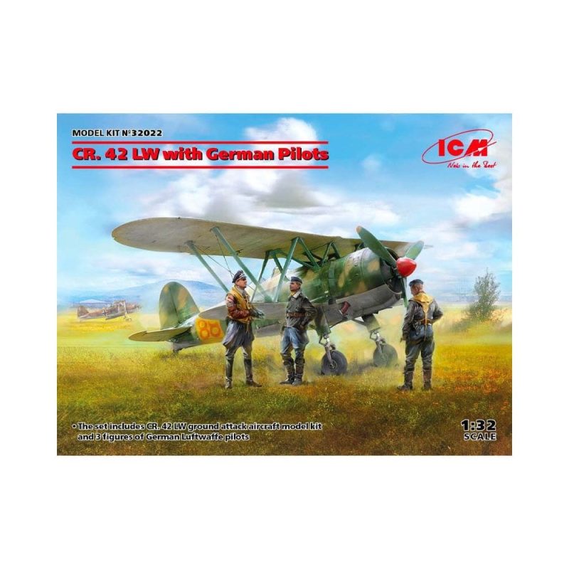 1/32 Fiat CR.42 LW with German Pilots ICM 32022 1/32 Fiat CR.42 LW with German Pilots ICM 32022