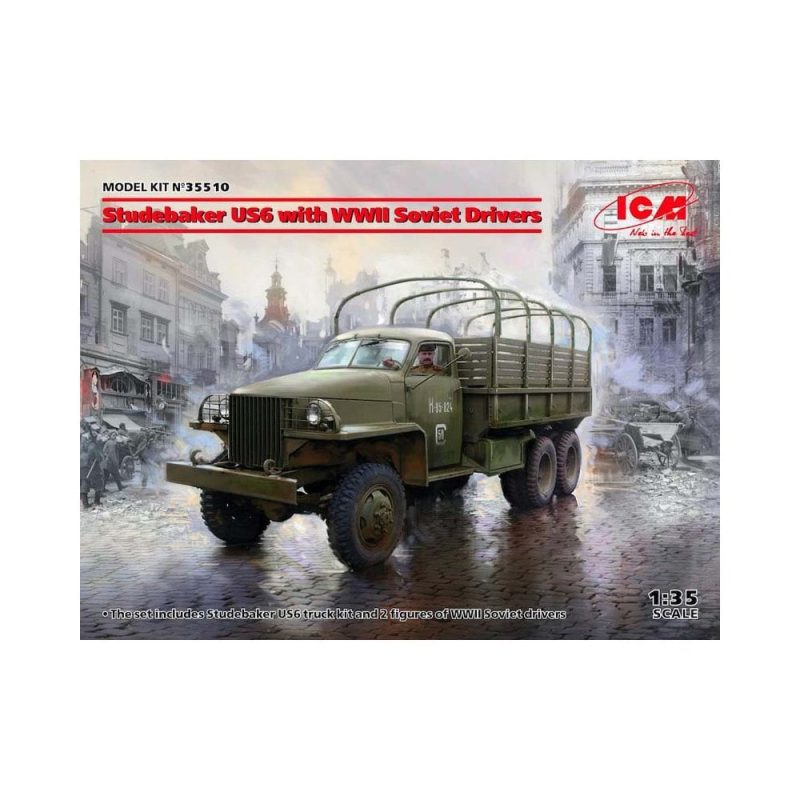 1/35 Studebaker US6 with WWII Soviet Drivers ICM 35510 1/35 Studebaker US6 with WWII Soviet Drivers ICM 35510