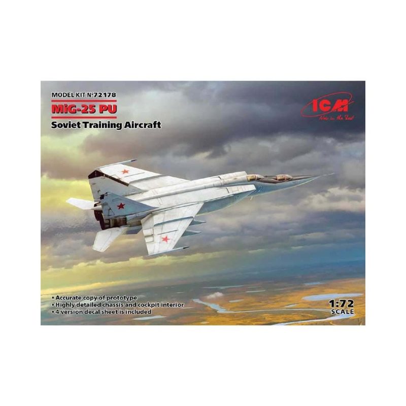 1/72 MiG-25 PU Soviet Training Aircraft ICM 72178 1/72 MiG-25 PU Soviet Training Aircraft ICM 72178