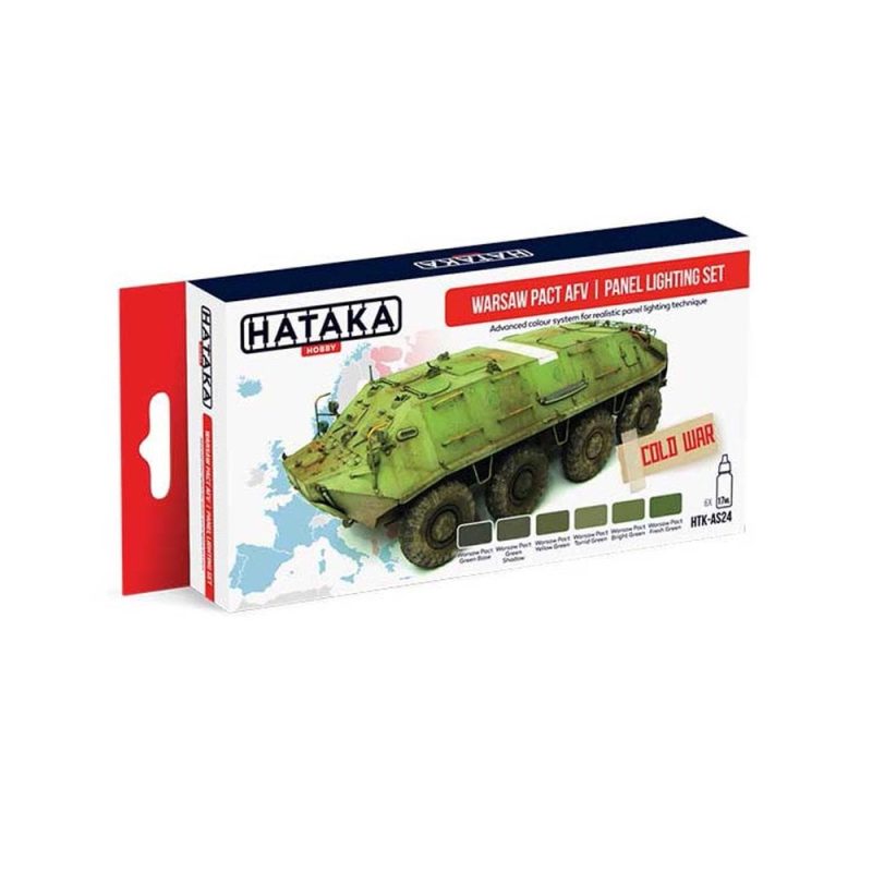 Hataka Red Line Paint Set - Pact AFV Panel Lighting HTK-AS24 Hataka Red Line Paint Set - Pact AFV Panel Lighting HTK-AS24