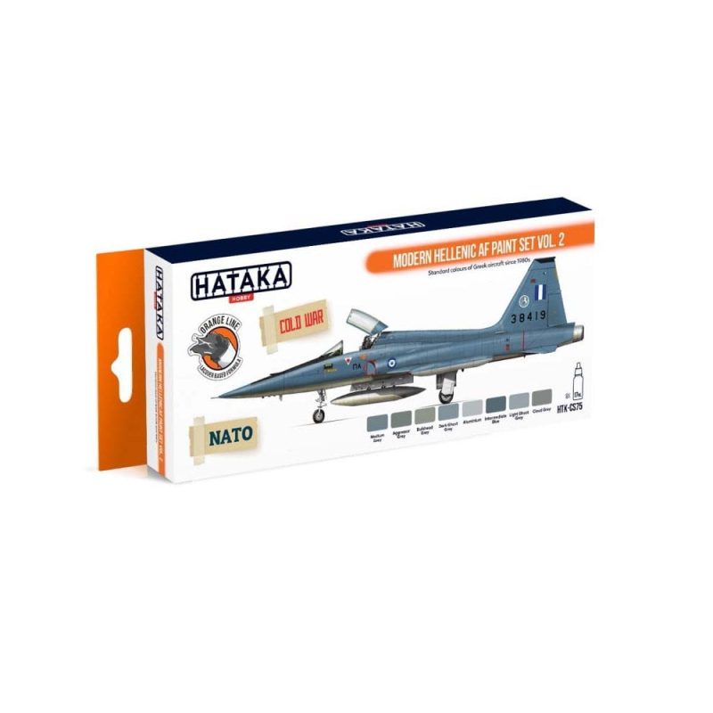 Hataka Orange Line Paint Set - Hellenic Airforce Vol.2 HTK-CS75