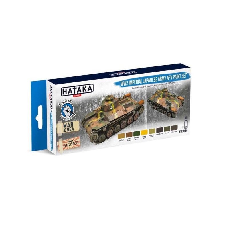 Hataka Blue Line Paint Set - IJA AFV HTK-BS69 Hataka Blue Line Paint Set - IJA AFV HTK-BS69