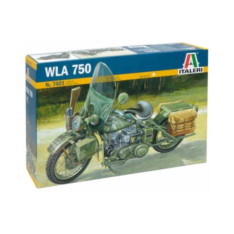 Italeri WWII US Army Harley Davidson WLA 750 (1/9) 7401