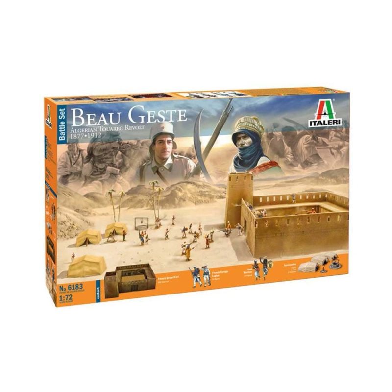 Italeri Beau Geste Algerian Tuareg Revolt - Battle Set (1/72) 6183 Italeri Beau Geste Algerian Tuareg Revolt - Battle Set (1/72) 6183