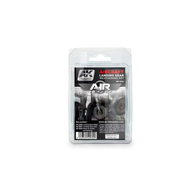 AK Interactive Aircraft Landing Gear Weathering Set AK-2030 AK Interactive Aircraft Landing Gear Weathering Set AK-2030