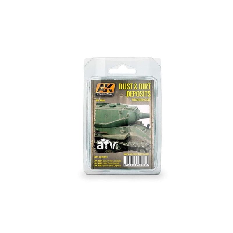 AK Interactive Dust and Dirt Deposits Weathering Set AK-4060 AK Interactive Dust and Dirt Deposits Weathering Set AK-4060