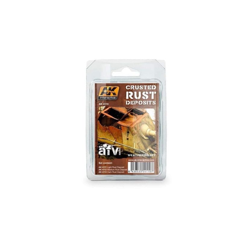 AK Interactive Crusted Rust Deposits Weathering Set AK-4110 AK Interactive Crusted Rust Deposits Weathering Set AK-4110