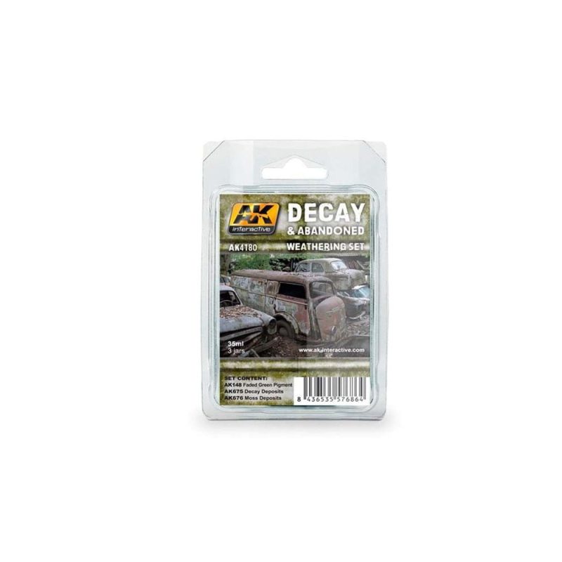 AK Interactive Decay and Abandoned Weathering Set AK-4180 AK Interactive Decay and Abandoned Weathering Set AK-4180