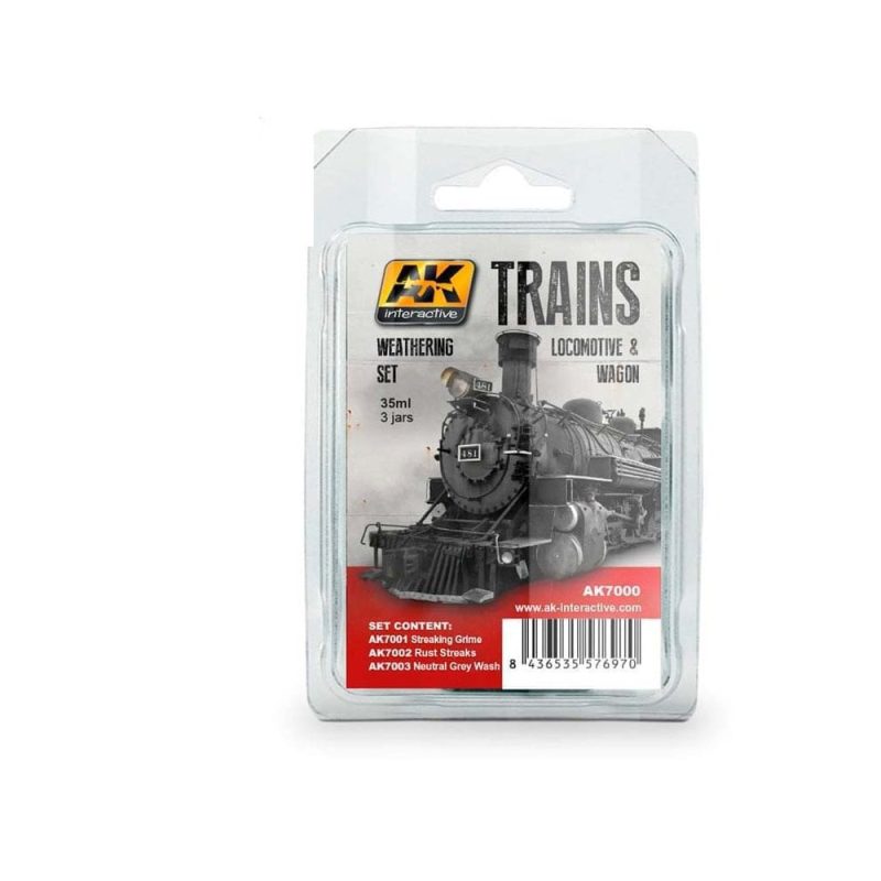 AK Interactive Trains Locomotive & Wagon Weathering Set AK-7000 AK Interactive Trains Locomotive & Wagon Weathering Set AK-7000