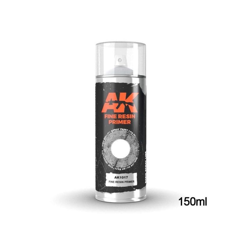 AK Interactive Fine Resin Primer Spray Can (150ml) AK-1017