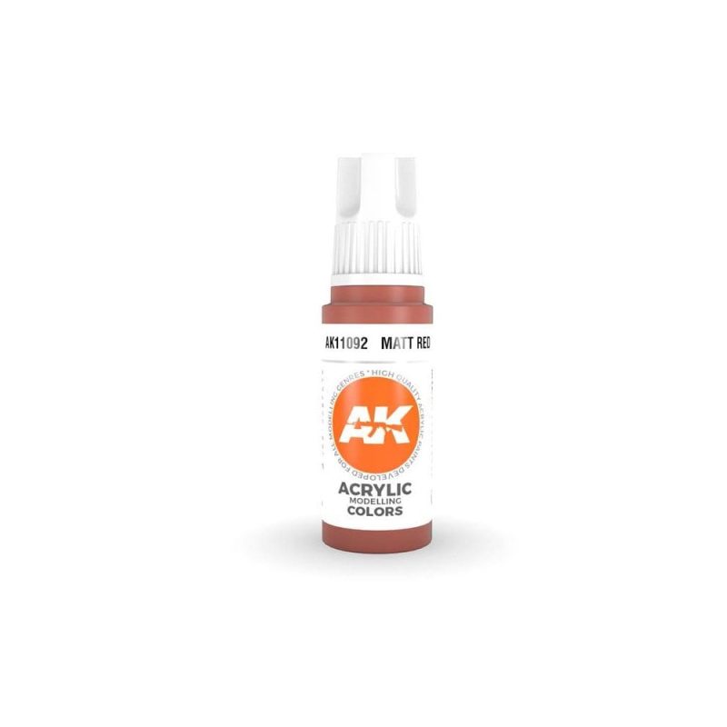 AK Interactive Matt Red 3rd Gen Acrylic (17ml) AK-11092