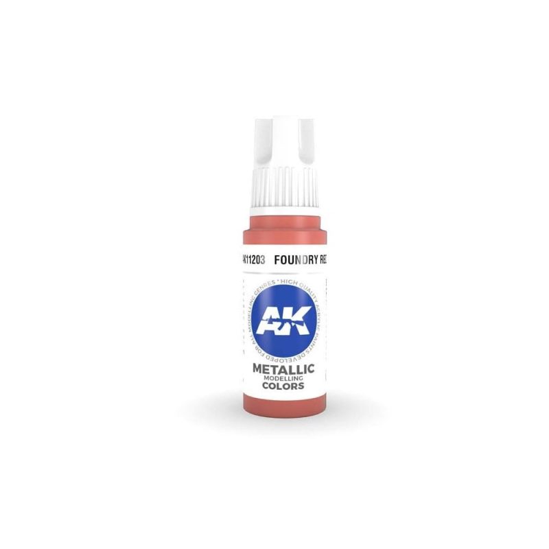 AK Interactive Foundry Red 3rd Gen Acrylic (17ml) AK-11203 AK Interactive Foundry Red 3rd Gen Acrylic (17ml) AK-11203
