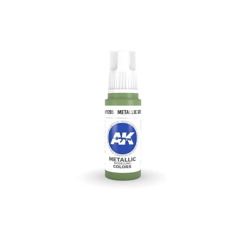 AK Interactive Metallic Green 3rd Gen Acrylic (17ml) AK-11205 AK Interactive Metallic Green 3rd Gen Acrylic (17ml) AK-11205