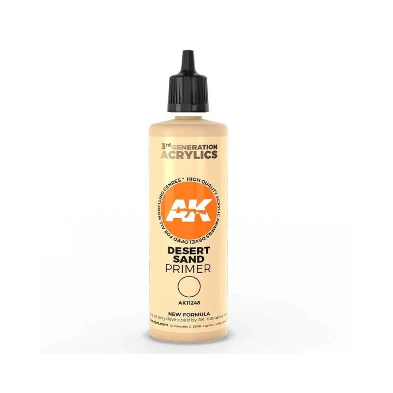 AK Interactive Desert Sand Surface Primer 3rd Gen (100ml) AK-11248 AK Interactive Desert Sand Surface Primer 3rd Gen (100ml) AK-11248