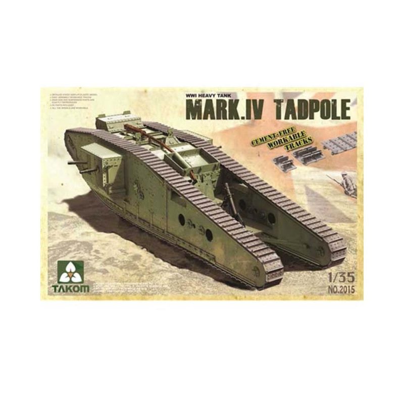 Takom WWI Heavy Battle Tank Mk IV Male Tadpole (1/35) 02015 Takom WWI Heavy Battle Tank Mk IV Male Tadpole (1/35) 02015