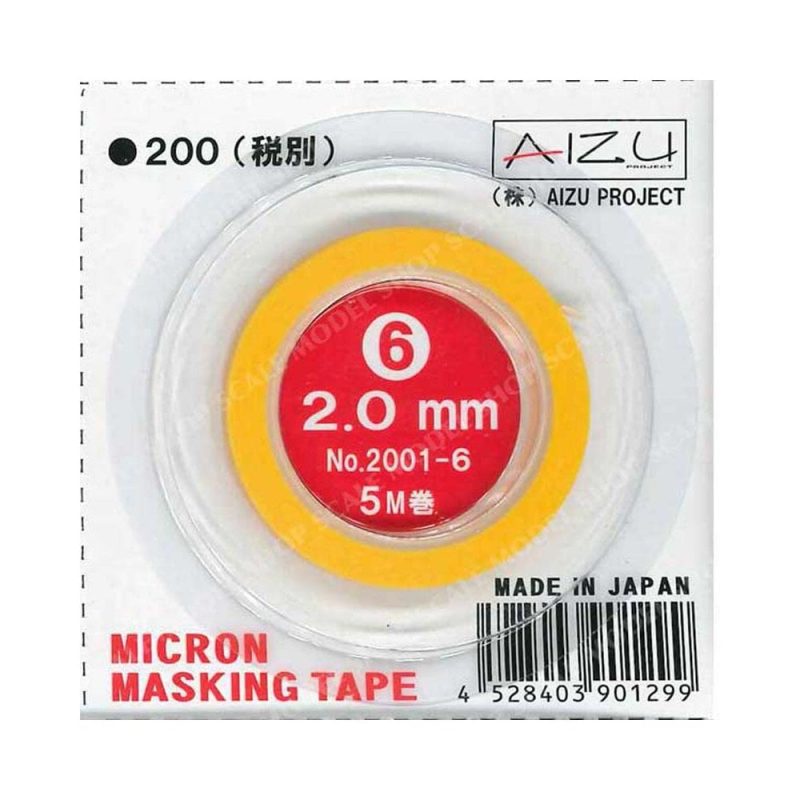 2mm x 5m Micron Masking Tape Aizu 2001-6