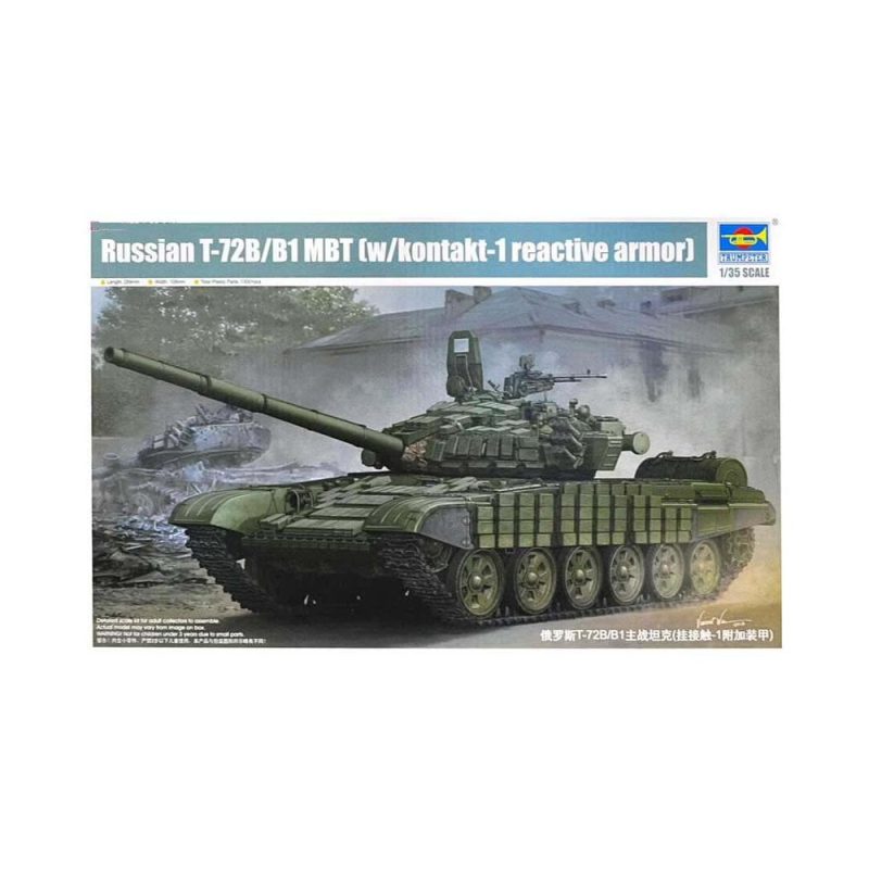 1/35 T-72B/B1 Russian MBT w/Kontakt 1 Reactive Armour Trumpeter 05599 1/35 T-72B/B1 Russian MBT w/Kontakt 1 Reactive Armour Trumpeter 05599