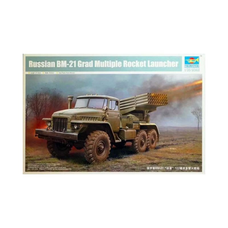 1/35 Russian BM-21 Grad Multiple Rocket Launcher Trumpeter 01028 1/35 Russian BM-21 Grad Multiple Rocket Launcher Trumpeter 01028