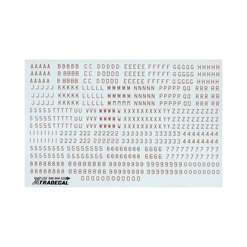 1/48 RAF WWII Bomber Serial Letters and Numbers Xtradecal X48049
