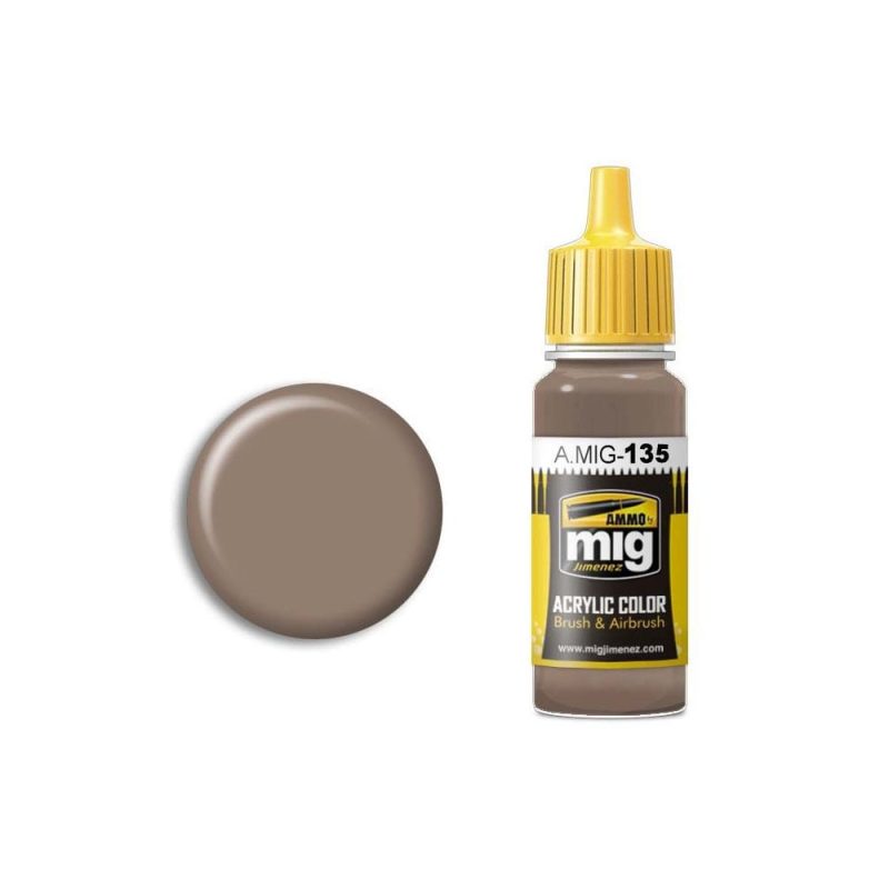 17ml Cinnamon Acrylic Paint Ammo A.MIG-0135 17ml Cinnamon Acrylic Paint Ammo A.MIG-0135