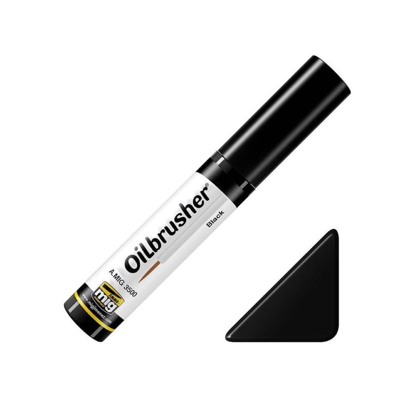 Black Oilbrusher Ammo A.MIG-3500 Black Oilbrusher Ammo A.MIG-3500