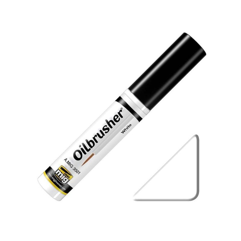 White Oilbrusher Ammo A.MIG-3501 White Oilbrusher Ammo A.MIG-3501