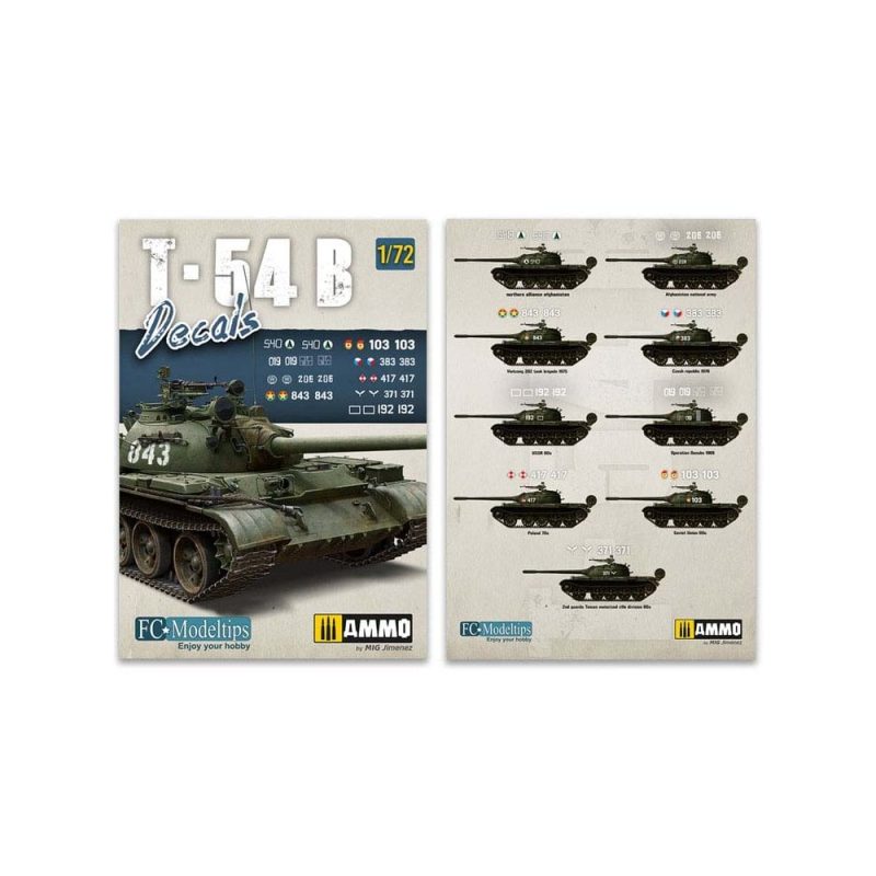 1/72 T-54B Decals Ammo Mig Jimenez A.MIG-8062