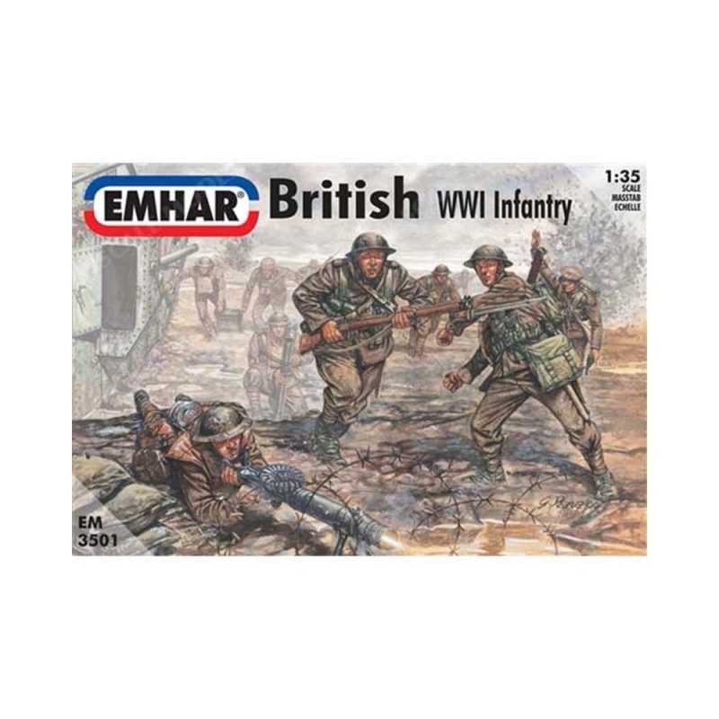 1/35 British WWI Infantry Figures EM3501 Emhar